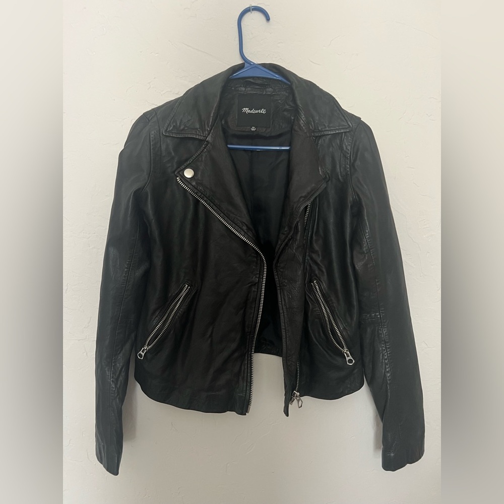 Madewell Classic Black Leather Jacket